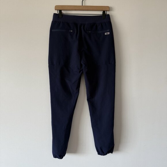 Womens FIGS Technical Collection Navy Blue Polyester Blend Scrub Pants Size S - Picture 15 of 16